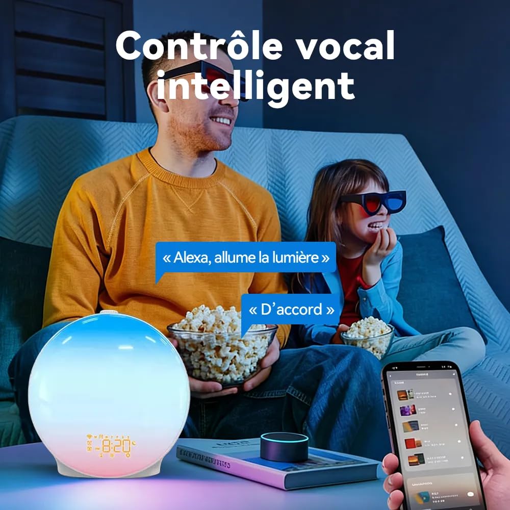 SilvanHome Reveil Simulateur D'aube (Intelligent)