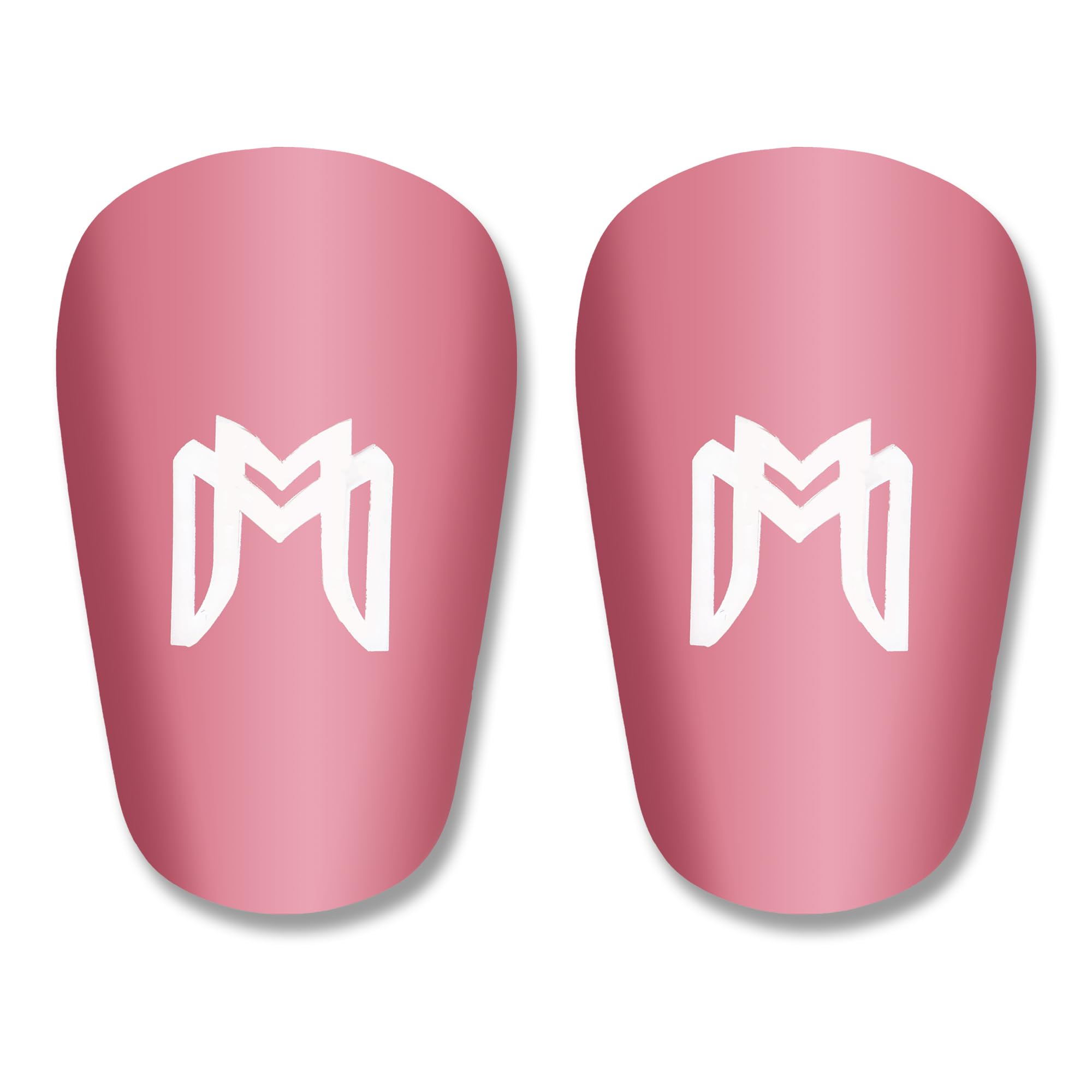 MediCaptain MiniGuards - Mini Shin Guards for Soccer Players - Tiny Shin Pads for Men, Women, Teens - Miniature Shin Guards 3.9 x 2.4 inch - Perfect for High Level Soccer Athletes (Pink)