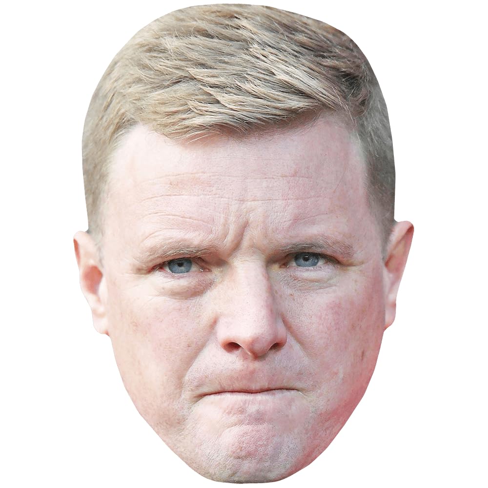 Eddie Howe (Blonde) Celebrity Mask, Flat Card Face, Fancy Dress Mask