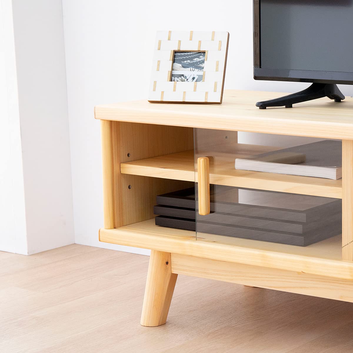 Amazon｜tac INTERIOR テレビボード 幅120cm ヒノキ材 天然木 無垢材