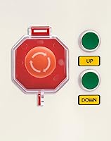 Vista 3 de QWORK Cubierta de botón de parada de emergencia, paquete de 4 protectores de plástico para interruptor de palanca, cubierta de bloqueo