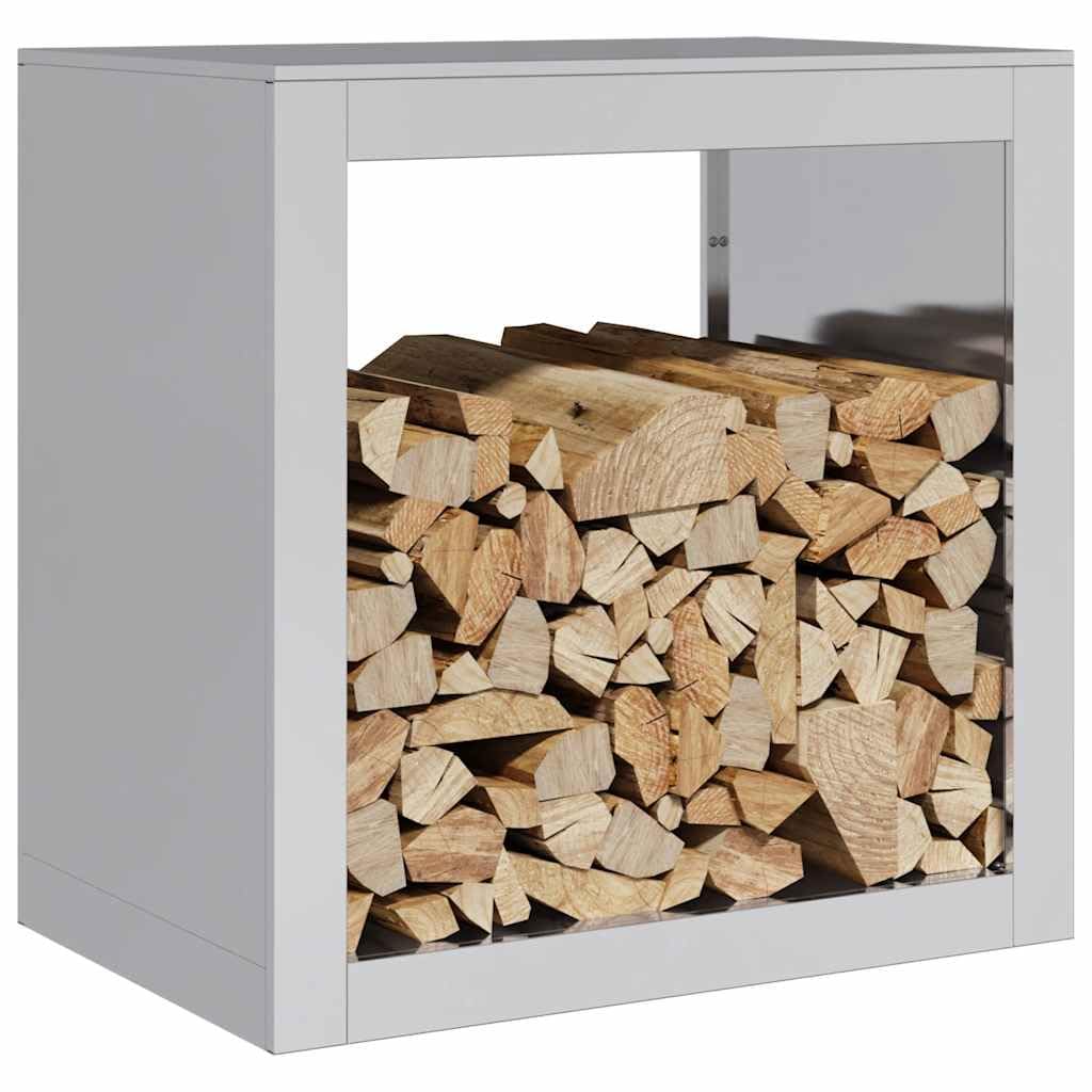 Rastrelliera per Legna 60x40x60 cm Acciaio Zincato | Resistente a Ruggine e Corrosione, Ampia Capacità, per Camino e Stufa, Montaggio Richiesto