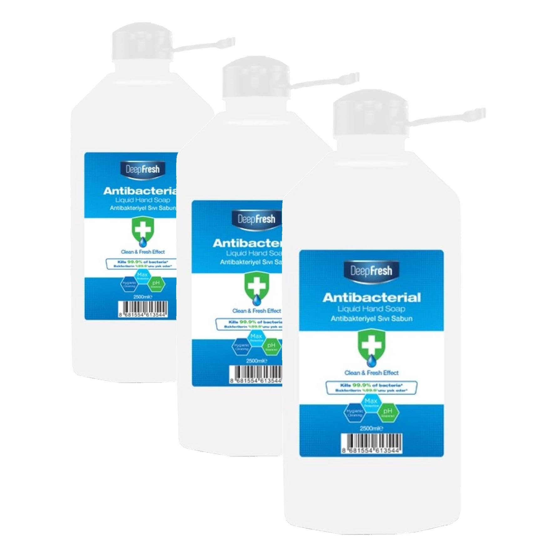 Deep Fresh Antibakteriyel Sıvı Sabun 2,5 lt (3 paketi)