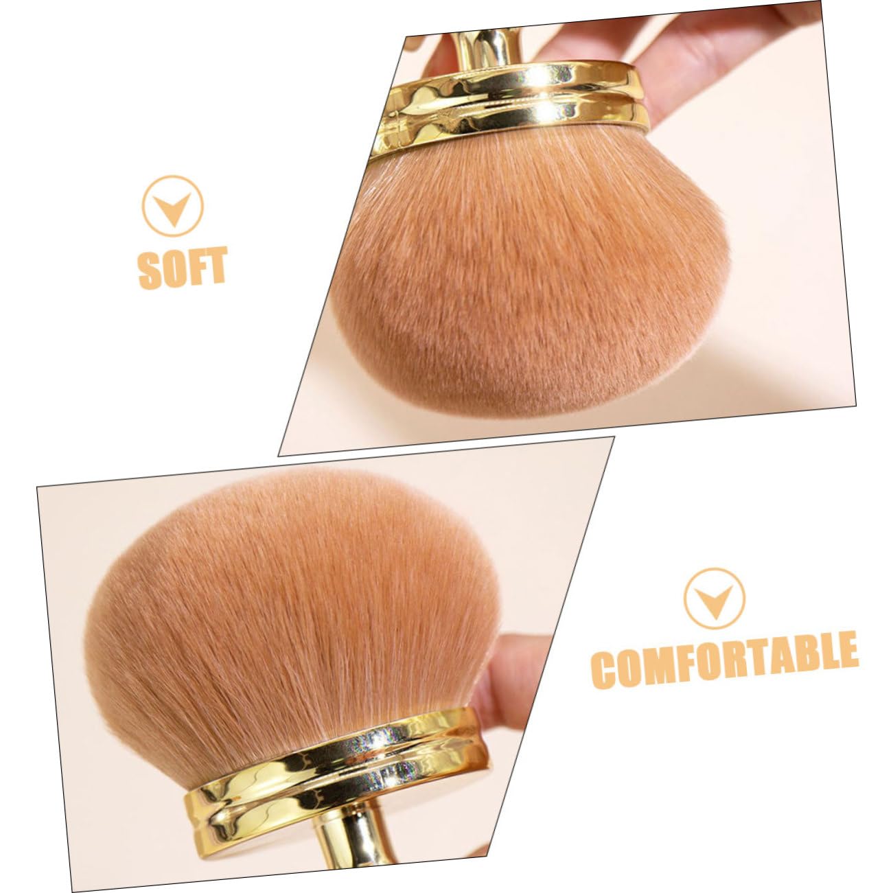 minkissy 4stücke Multifunktionaler Puderpinsel Weicher Großer Schminkpinsel Für Hauttypen Makeup-tool Für Puder Und Mehr Elegantes Design Für Kosmetikliebhaber