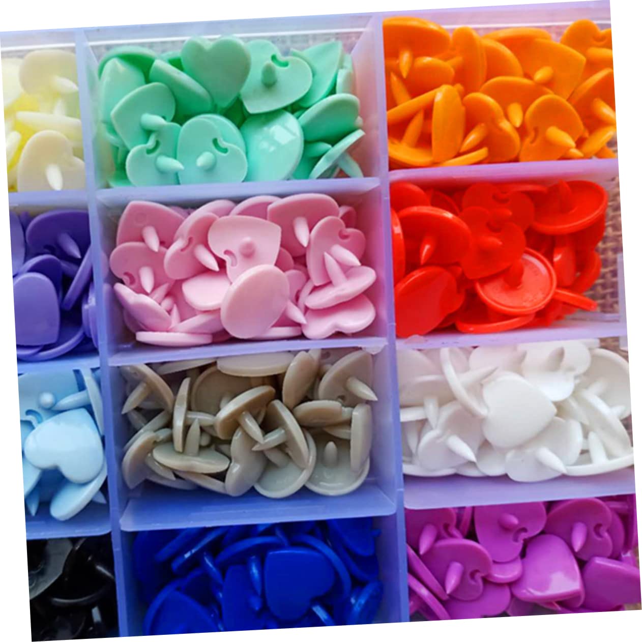 SHINEOFI 360juegos Botones de Plástico Broches Presión para Ropa Kit de Broches Presión para Manualidades y Bricolaje Botones para Tela