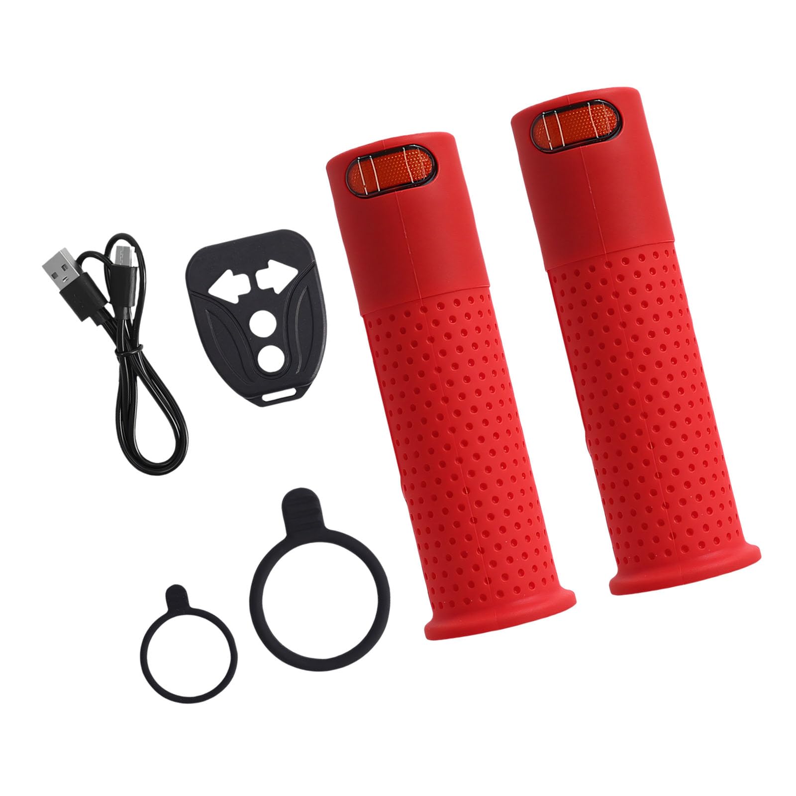 Poignées ergonomiques pour trottinette avec lumières de navigation gauche et droite intégrées pour une conduite de nuit sûre