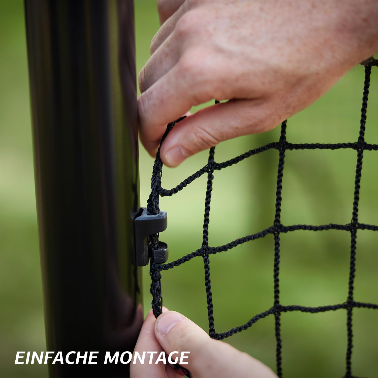 BERG SportsGoal Fußballtor für Garten & Training | stabiles Metalltor mit Präzisionsnetz | wetterfestes Fußballtor für Kinder & Erwachsene | einfacher Aufbau | ideal für Schusstraining