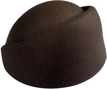 YING LAN Women Wool Cap Stewardess Pillbox Hat Fascinator Base