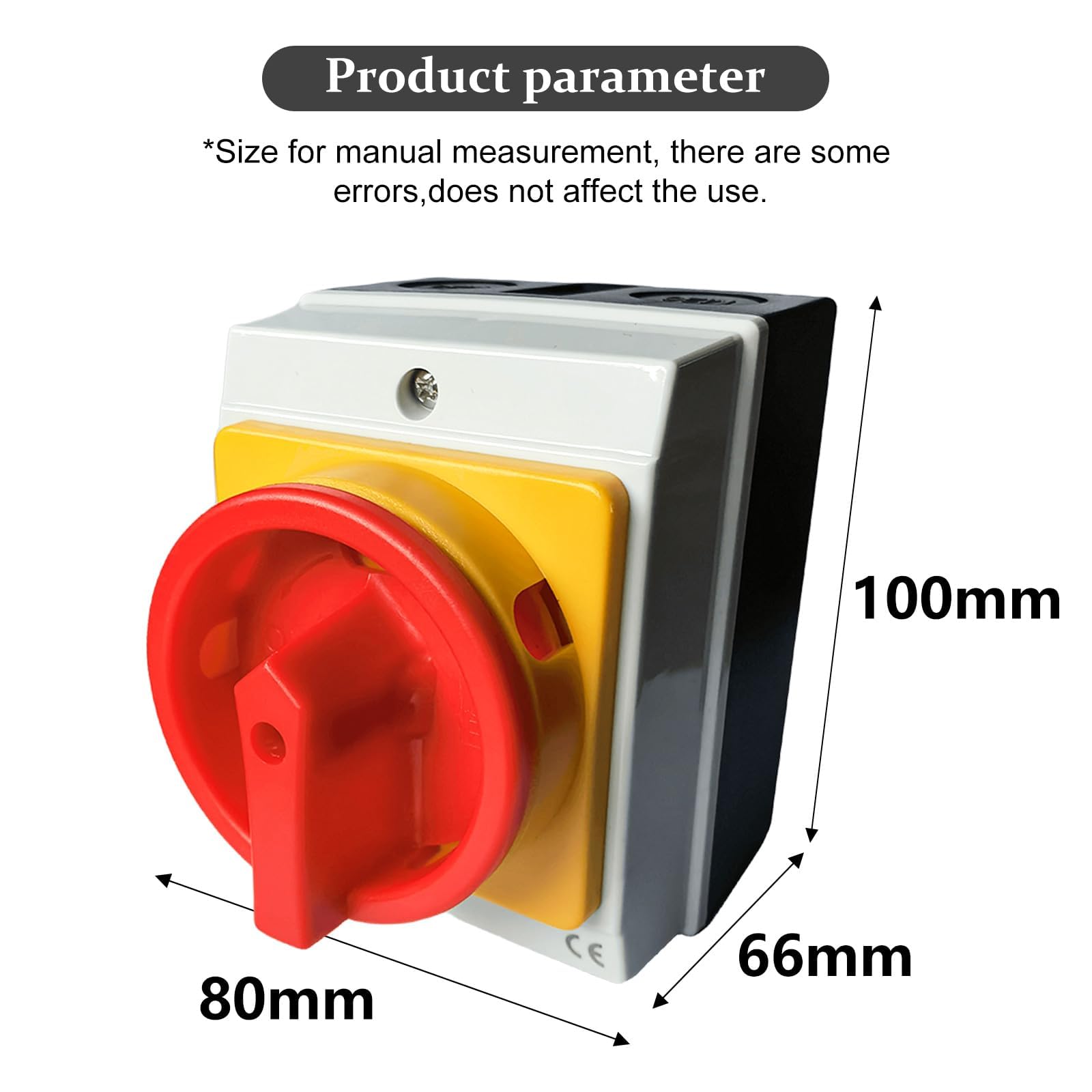 Interruttore Principale 16A 3 Poli IP65 - Per Impianti Elettrici, Esterno E Interno, Con Custodia In Plastica