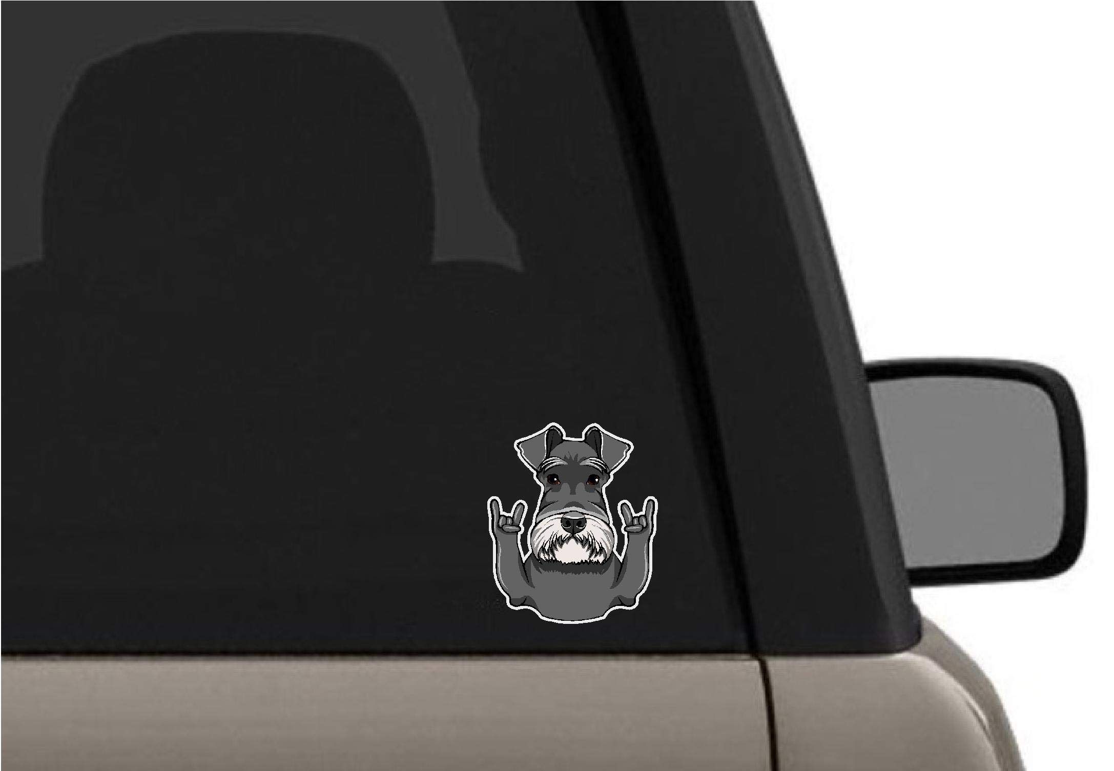 Car Truck Sticker Schnauzer Cute Decal for auto