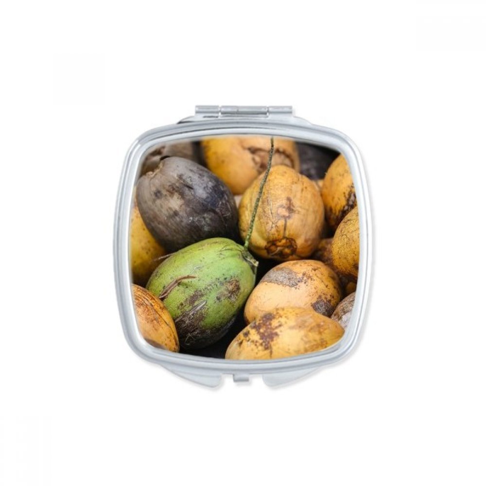 Miroir compact portable mignon aux motifs de plantes pour cadeau original