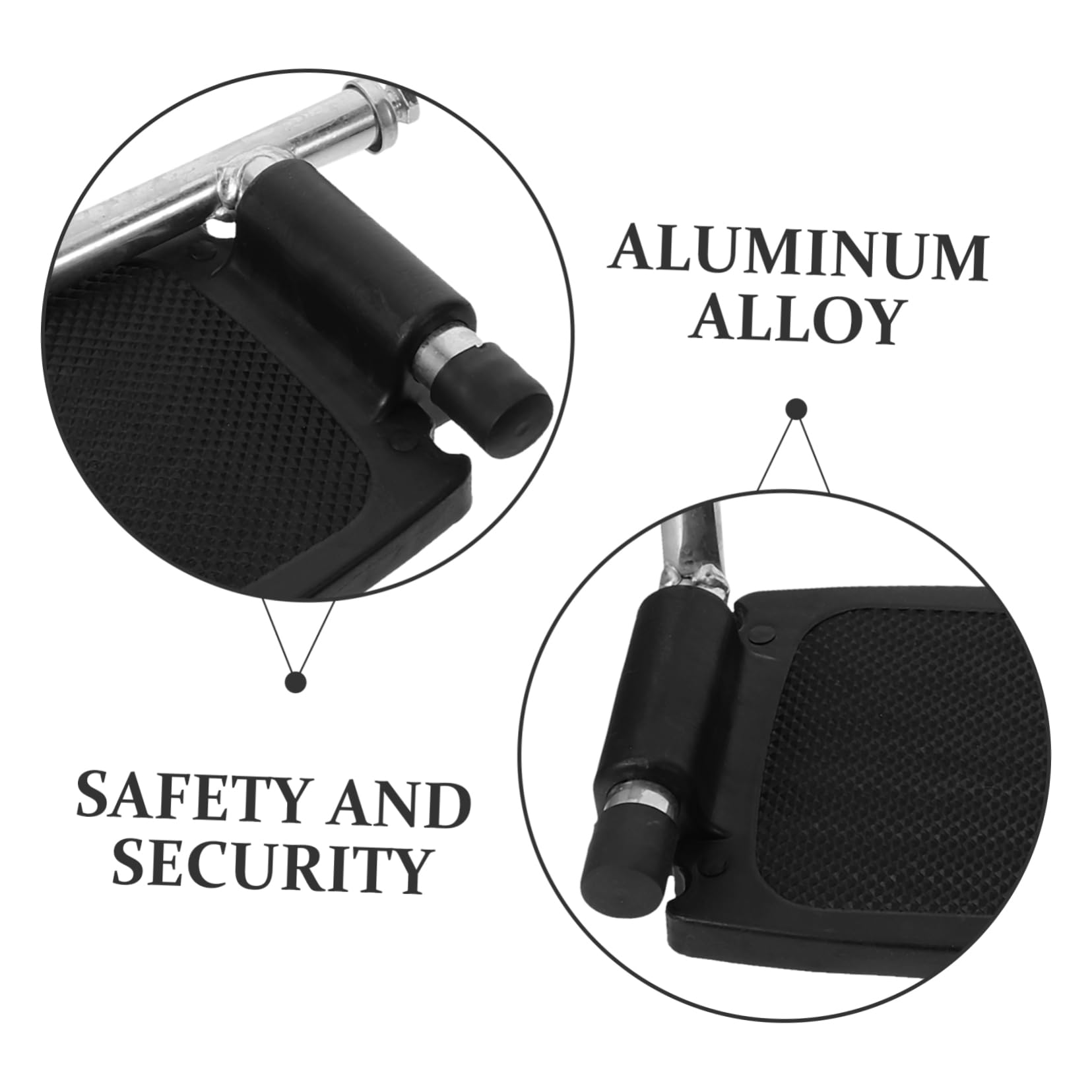 FRCOLOR Reposapiés para Silla de Ruedas de Reemplazo Pedales y Patas Reposapiés de Metal para Uso Diario Interiores de Suministro para Silla de Ruedas