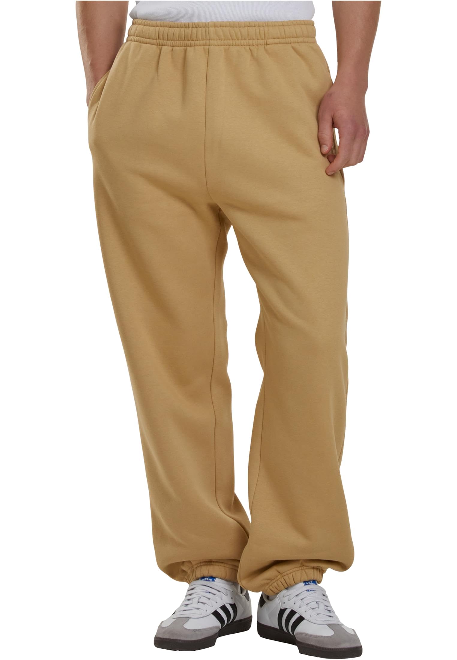 Urban Classics Pantalones de Gimnasia Hombre Pantalones de Deporte Negro Suelto — view 44