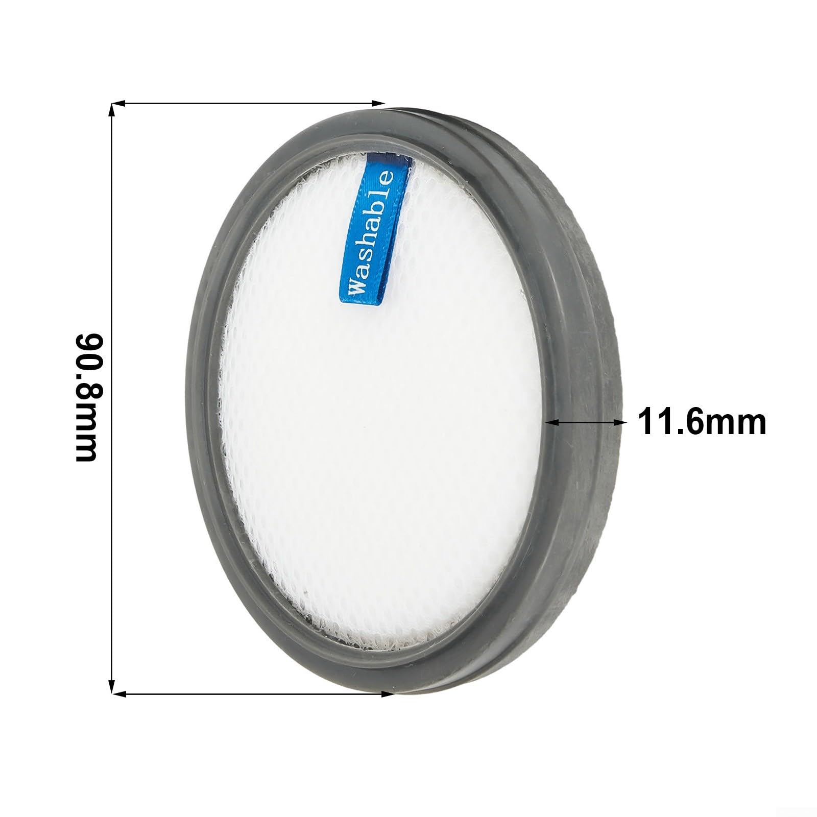 2/5Pcs Filters For PRETTYCARE W200 W300 W400 Cordless Vacuum Cleaner, Replacement Spare Parts Dust Filter for PRETTYCARE, Washable & Reusable(5pcs)