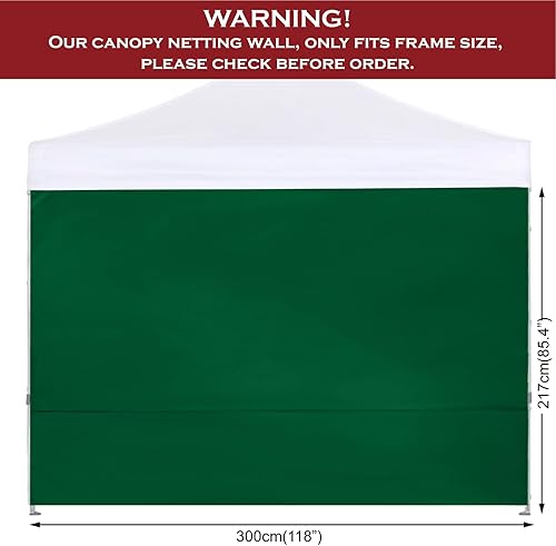 Miniatura 10 de COOSHADE SunWall para tienda de campaña desplegable de 12 x 12 pulgadas, paquete de 1 pared lateral solo (blanco)