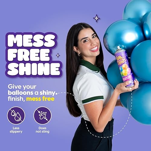 Miniatura 5 de Party Shine - Spray de brillo para globos, spray de silicona para globos de látex, brillo de globos, impermeable, sin fragancia y fórmula menos