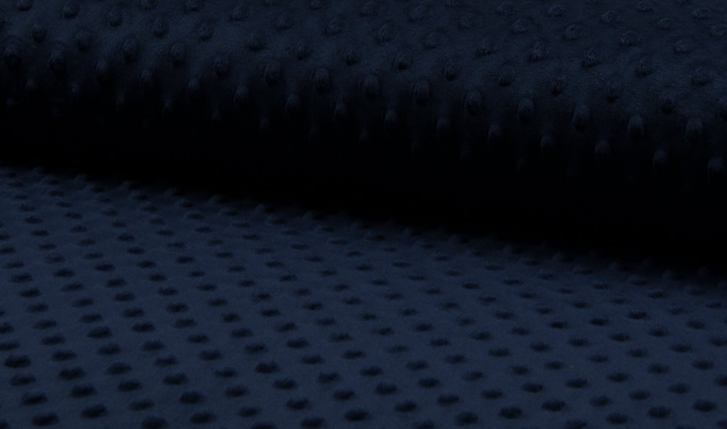 Crs Fur Fabrics Navy Luxury Supersoft Dimple Cuddle Soft Fleece Fabric Material - 1Mtr 150Cmx100cm