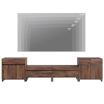Amazon.com: WAMPAT Modern TV Stand for TVs up to 110 inch, 4