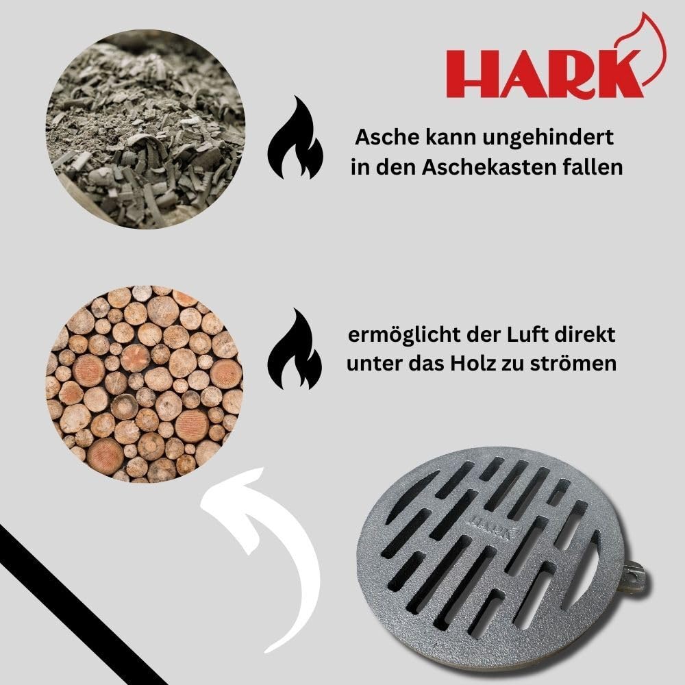 HARK Gussrost, rund Ø = 185 mm Kamingussrost, Ascherost Ersatzteile
