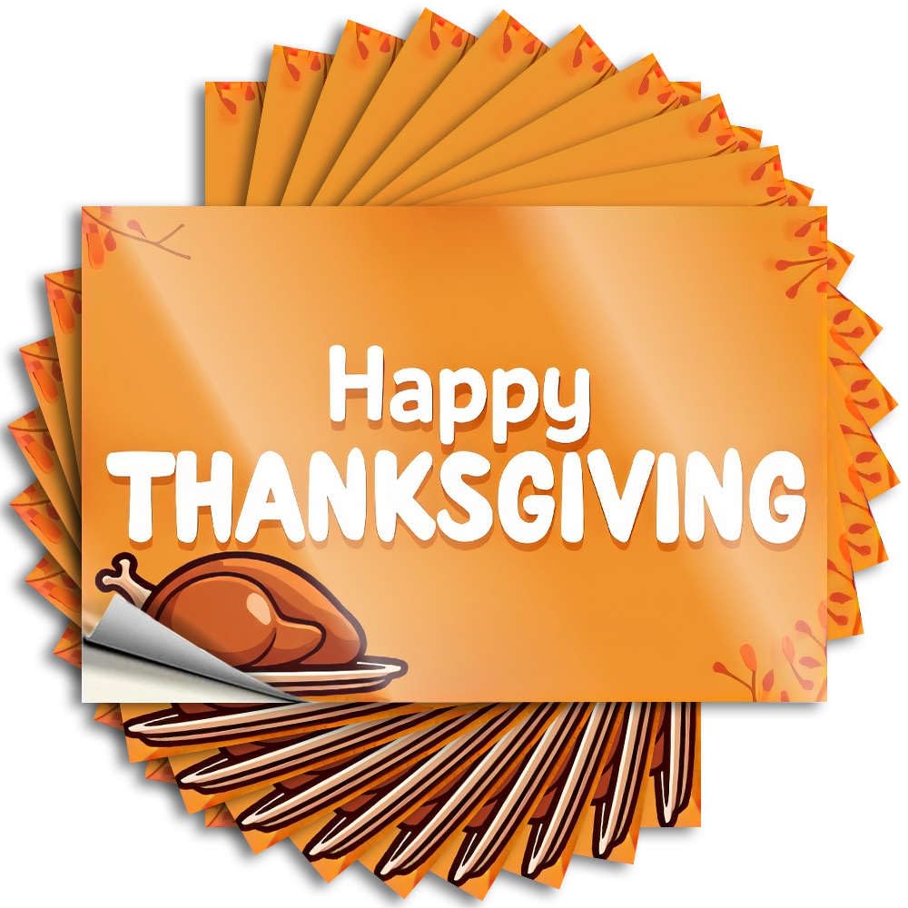 Quote - Tall Case Happy Thanksgiving! for Friends Men Cave Decor(6X9CM)