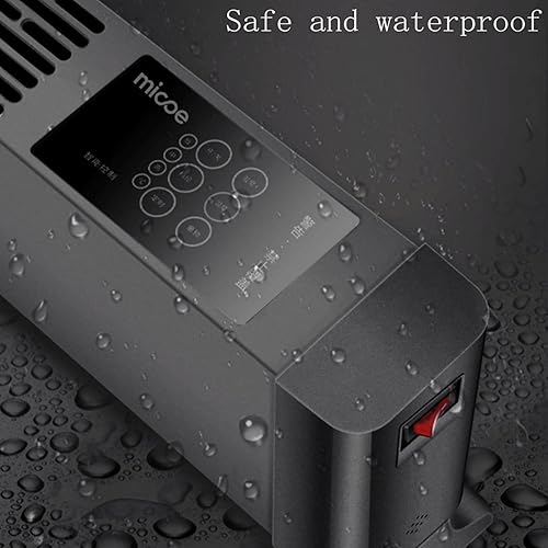 Miniatura 5 de Calentador de radiador de aceite-Calefactor de zócalo Calentador de panel de zócalo eléctrico Termostato y temporizador/Radiador convector para