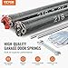 VEVOR Garage Door Torsion Springs, Pair of 0.218 x 2 x 24inch, Garage Door Springs with Non-Slip Winding Bars, 16000 Cycles, Gloves and Mounting Wrench, Electrophoresis Coated for Replacement