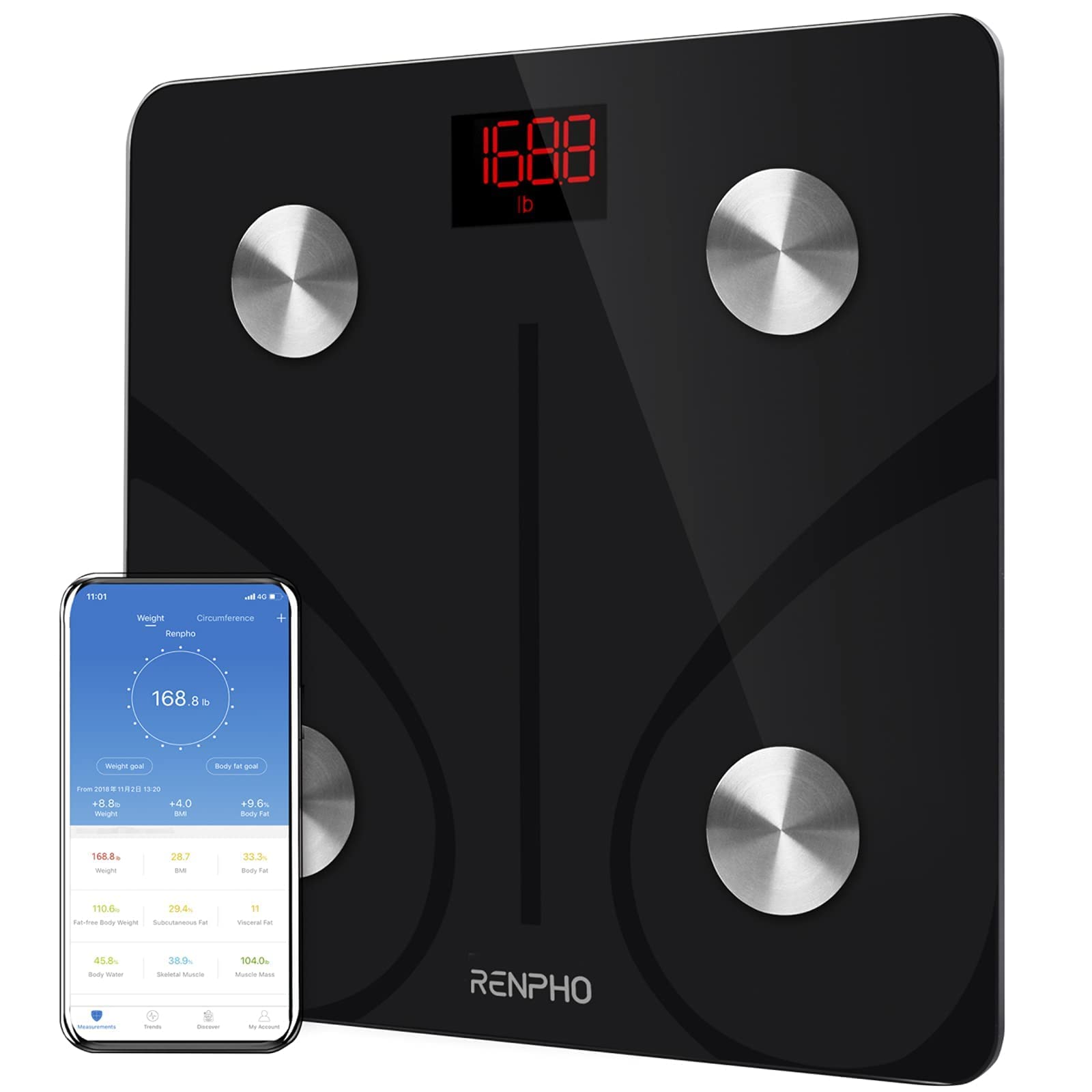 Buy RENPHO Smart Scale for Body Weight, Digital Bathroom Scale BMI