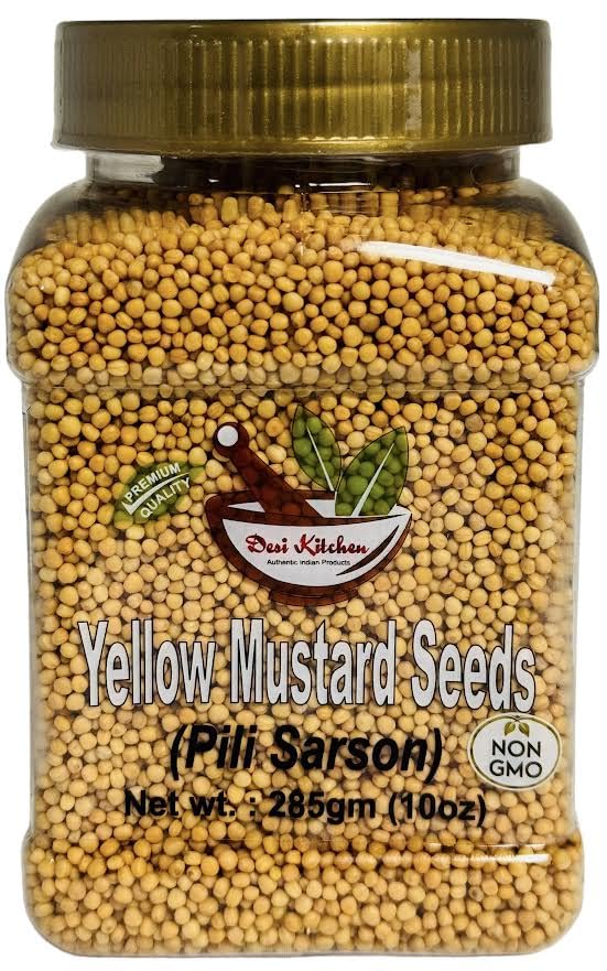 Desi Kitchen - Semillas de mostaza amarilla (Pili Sarson) 10 oz (285 g)