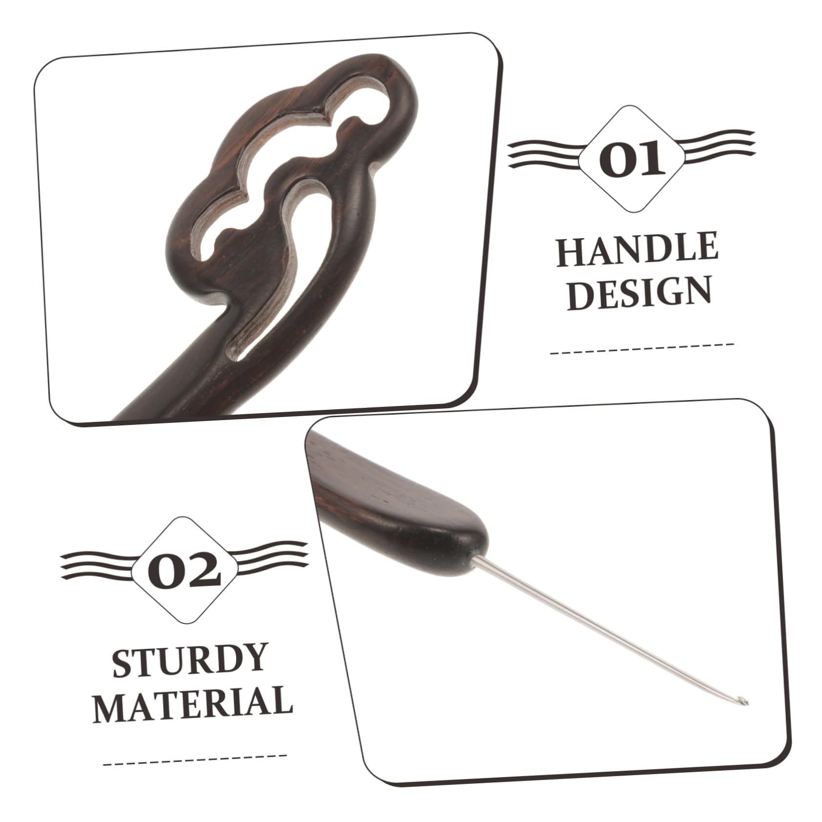 5piezas Ganchillo Ébano Para Principiantes Kit Completo De Herramientas De Agujas De y Accesorios Para Para Bufandas Gorras y Suéteres