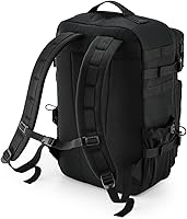 Vista 2 de Bagbase Mochila táctica Molle (talla única) (negro), Negro