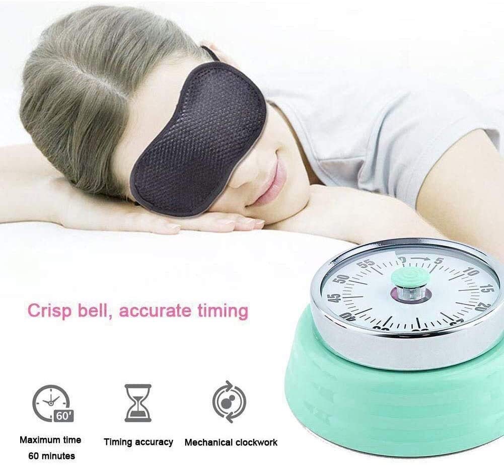 Sveglia da cucina per cucinare, orologio da cucina meccanico con funzione timer, timer magnetico portatile da 72 dB, con funzione conto alla rovescia, per cucina, forno, frigorifero e scrivania
