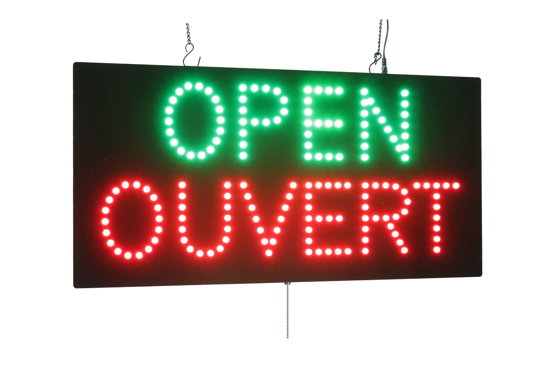 Open Ouvert Sign Up-Down, 24