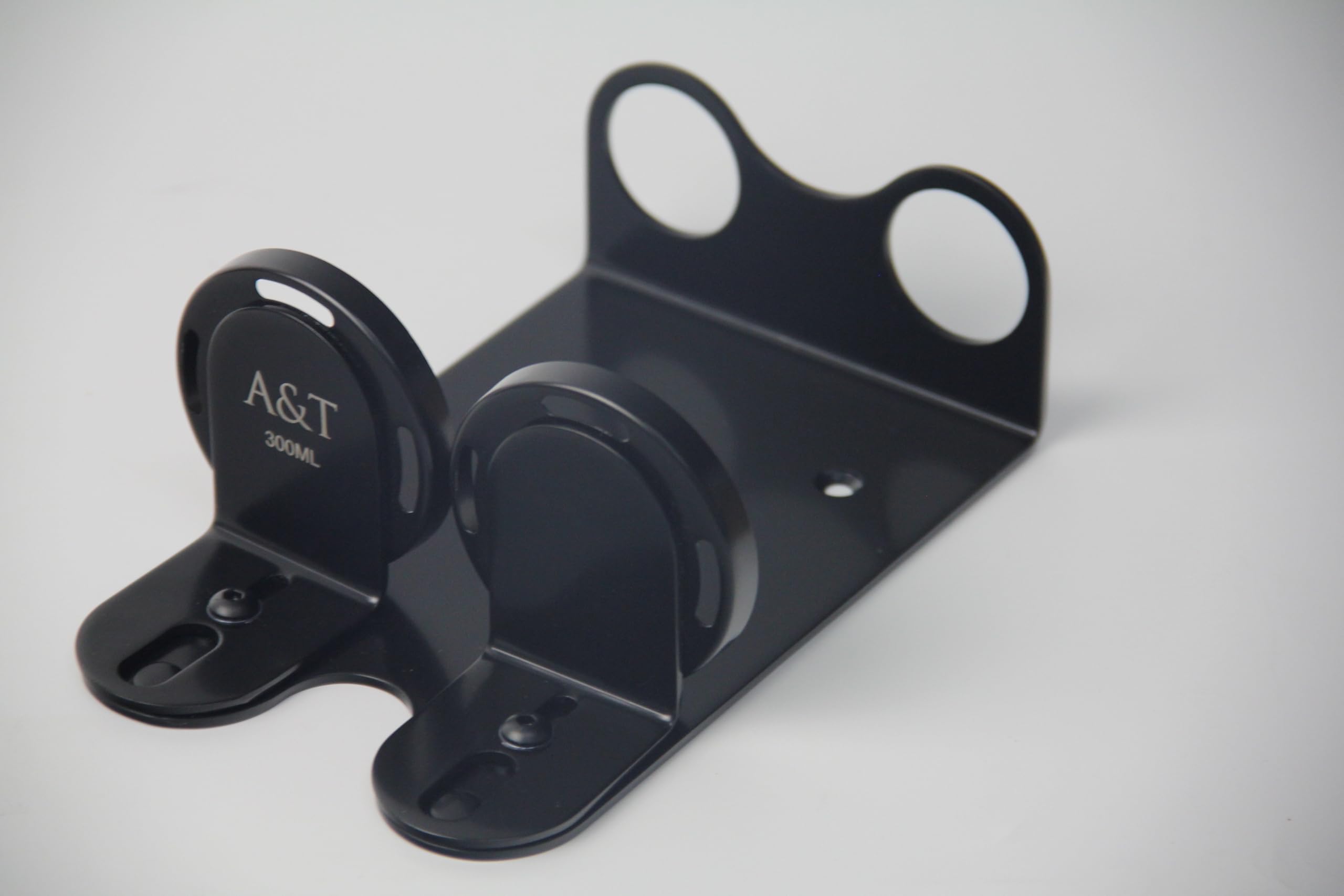 Wall Mount 300ml Double Dispenser Black Holder Ideal for Sea Kelp Bottles - Image 4