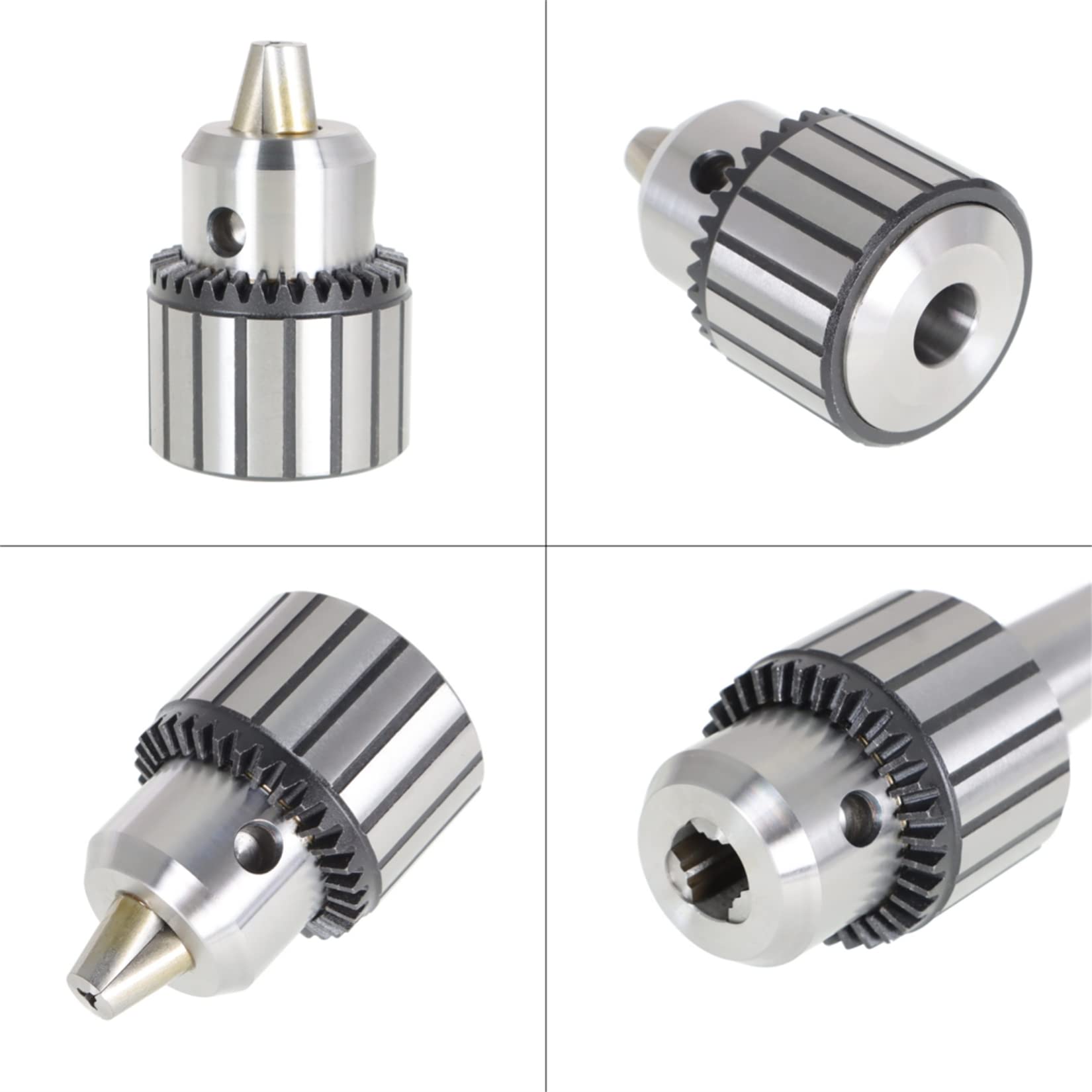 Portabrocas MT3-JT33 de 1/8" - 5/8" para Taladro de Columna de Alta Resistencia con Llave.