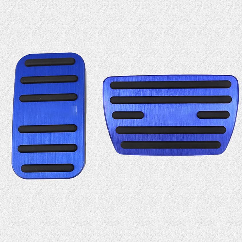Great-luck aluminium alloy Gas Accelerator Pedal Covers,Anti-Slip No Drilling Brake Foot Pedal Pads accessories Kit 2 pieces/set(blue) for Honda 10th Civic(2016 2017 2018 2019 2020) 11th Civic 2022