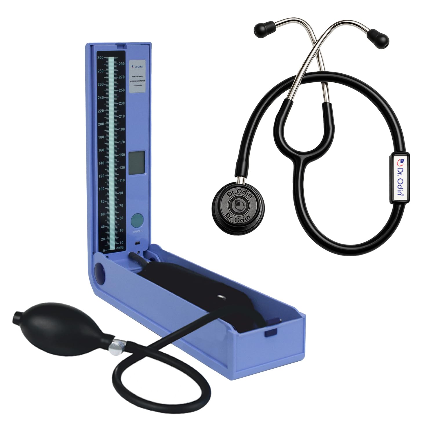 Dr. Odin Professional Medical Kit, LED Blood Pressure Monitor with Digital Display, Black Stethoscope with Aluminium Chestpiece-picture-14