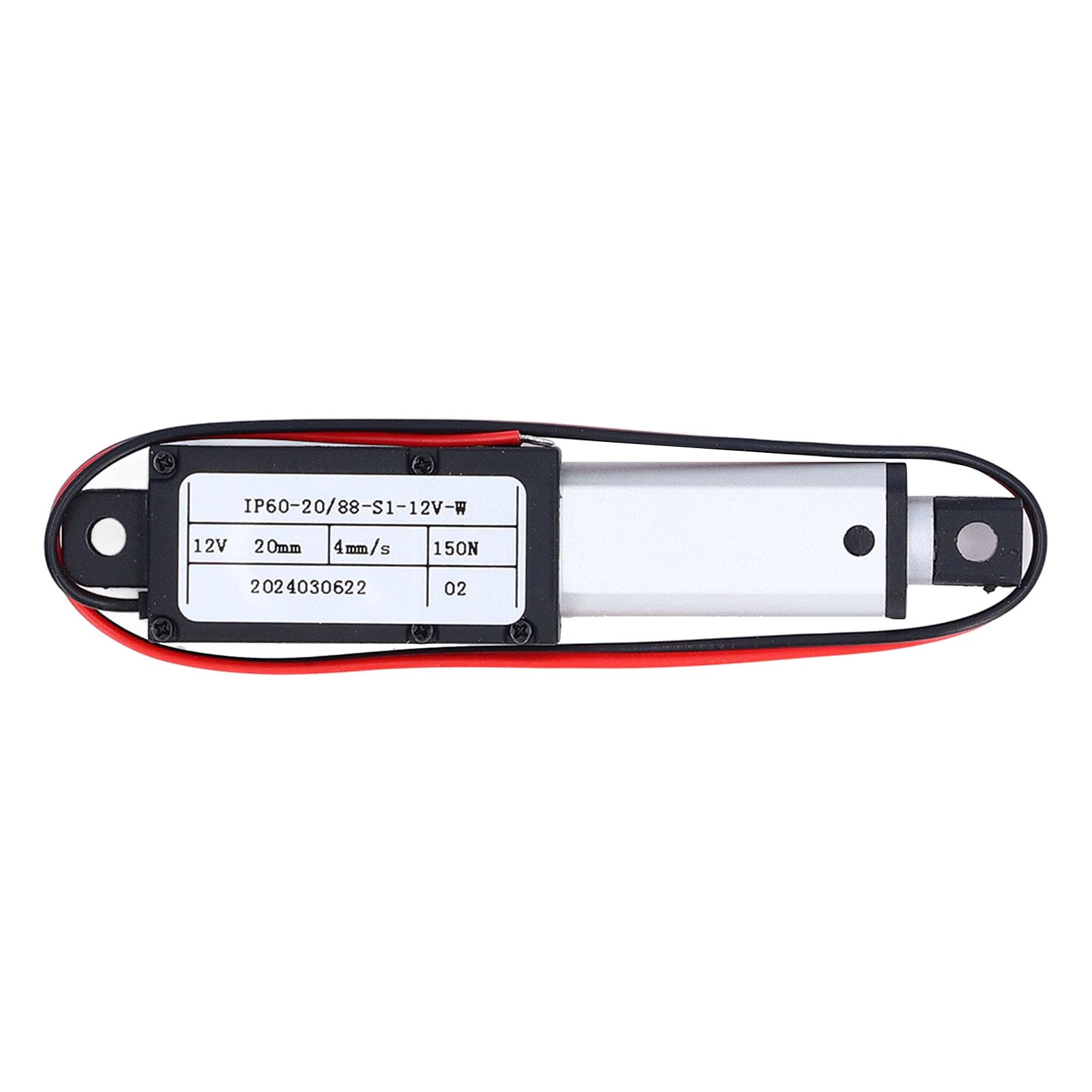 12V Electric Micro Linear Actuator, 150N 4mm/s 20mm Stroke Mini Electric Linear Actuator Built in Limit Switch, Waterproof Motion Actuator for Sofa Robotic TV Table Cabinet Window