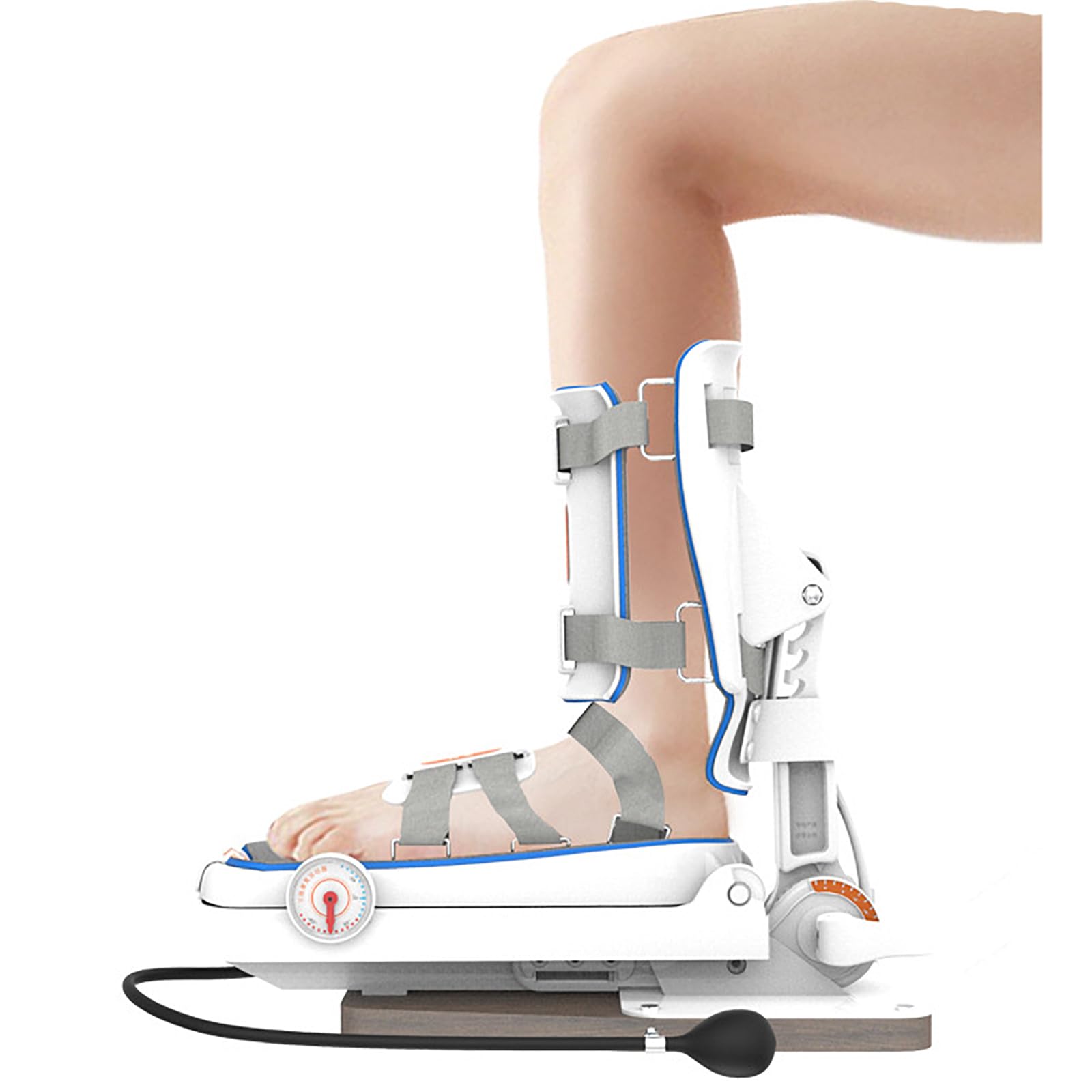 Inmovilizador Tobillo Y Pie,entrenador Rehabilitacióntobillo Con Compresiónglobo Y Corrección Estiramiento Estático,fuerza Ajustable Y Ángulo75°, Fácil Usar,para Dislocación,lesiónligamentos