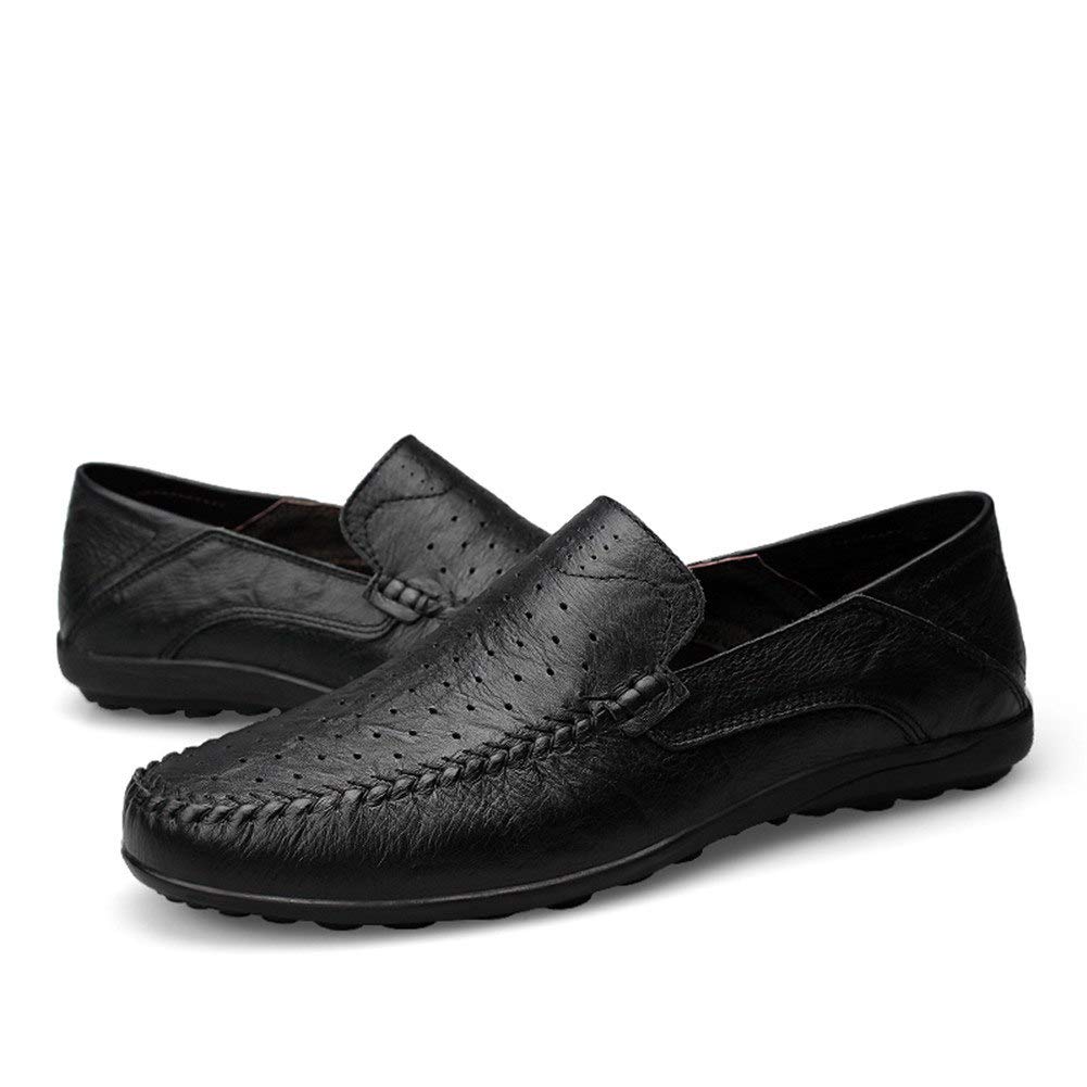 Hombre Mocasines Slip On Verano Agujero Transpirable Comodas Hilo de Coser Trabajo Zapatos