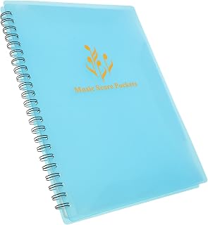 Music Folder Insert Pages A4 Sheet with Spiral Binder for Musicians