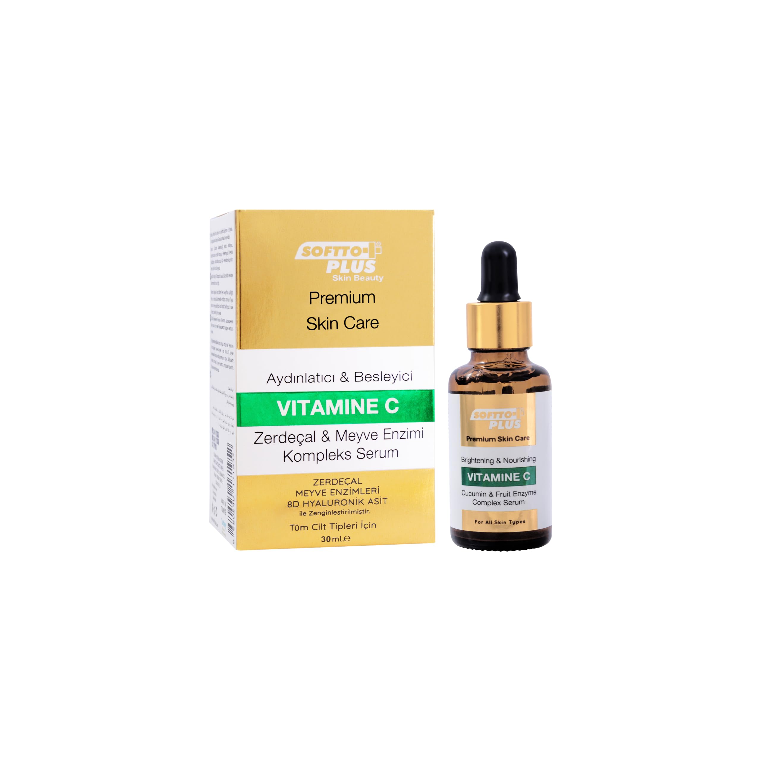 Softto+Plus Brightening & Nourishing Complex Serum Vitamin C Intensive Care, 30 ml (Pack of 1)