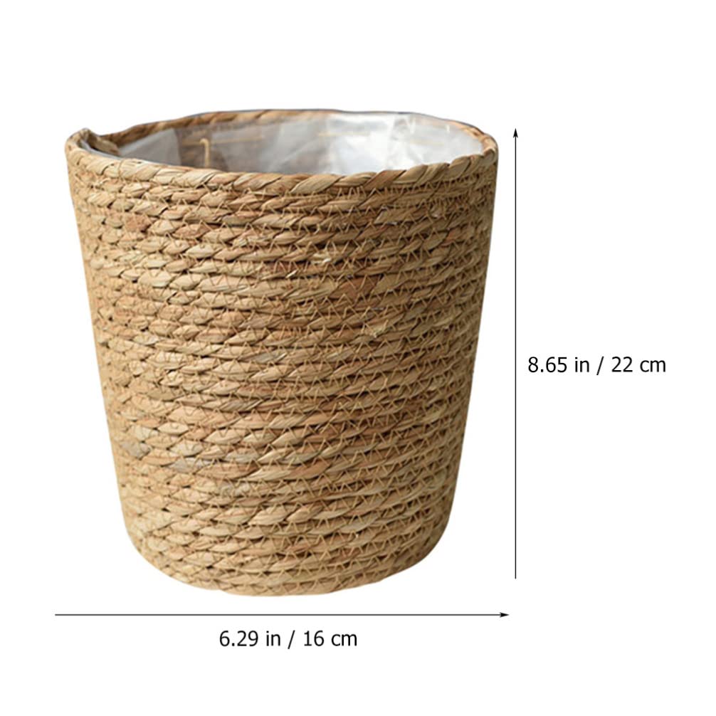 Amazon.com : FOMIYES Home Decor Woven Straw Flower Pot Seagrass Planters  Basket Garden Plant Pot Containers Wicker Rattan Vase Sundries Organizer  Storage Bins for Indoor Outdoor Plants Vintage Decor : Patio, Lawn
