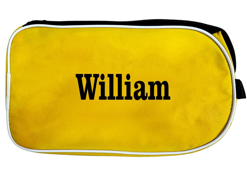 Personalized Sport Football Boot Bag,Shoes Bag, School, Sports, PE (Yellow_with_Name_only)