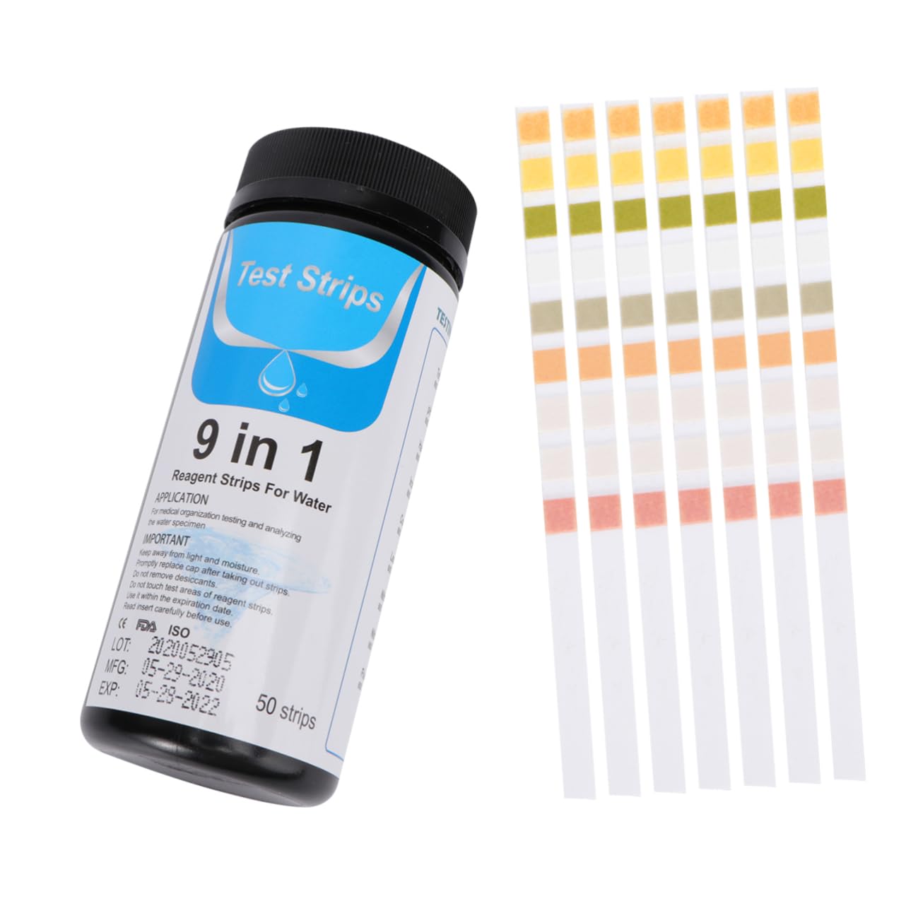 Cabilock 3 Sätze Wasserqualitätstest Ph-test Pool-teststreifen Wassertestpapiere Prüfen Pool Wasser Test Kit Ph Teststreifen Ph-testpapiere Ph Test Papier Colorful 50 Stück * 3