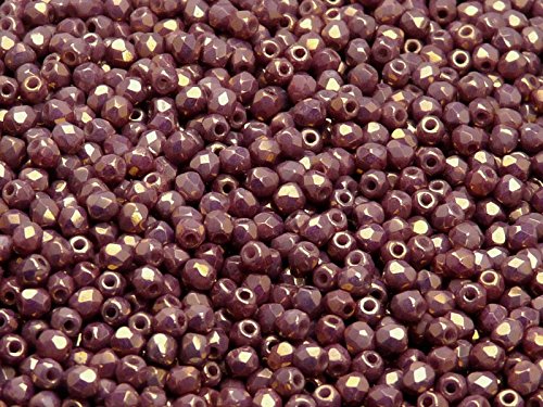 Cuentas Redondas De Vidrio Facetado De 4 Mm - Azul Cobalto Vega