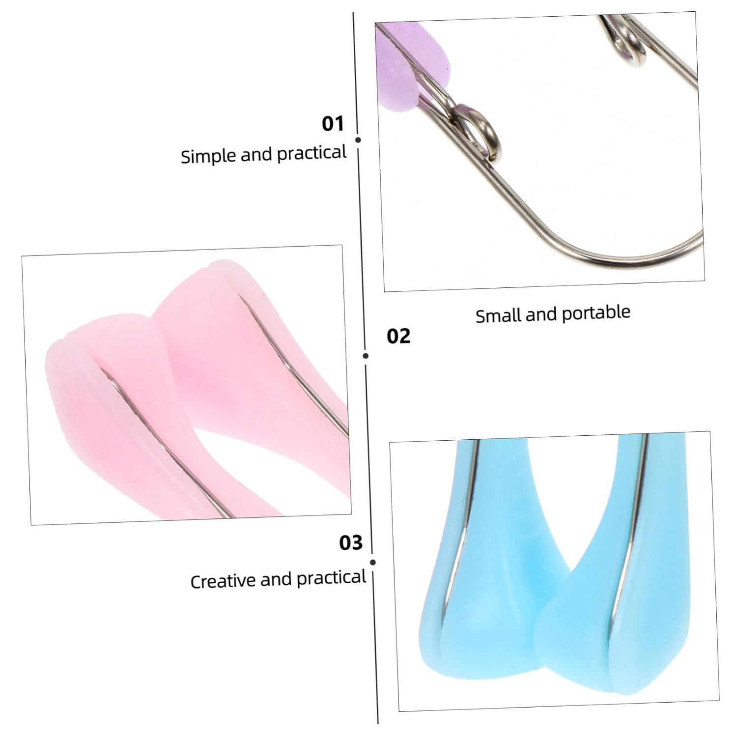 Outanaya 3pcs Nose Lifting Clips Silicone Nose Bridge Beauty Clamps for Flat Creative Rhinoplasty Tool image 5
