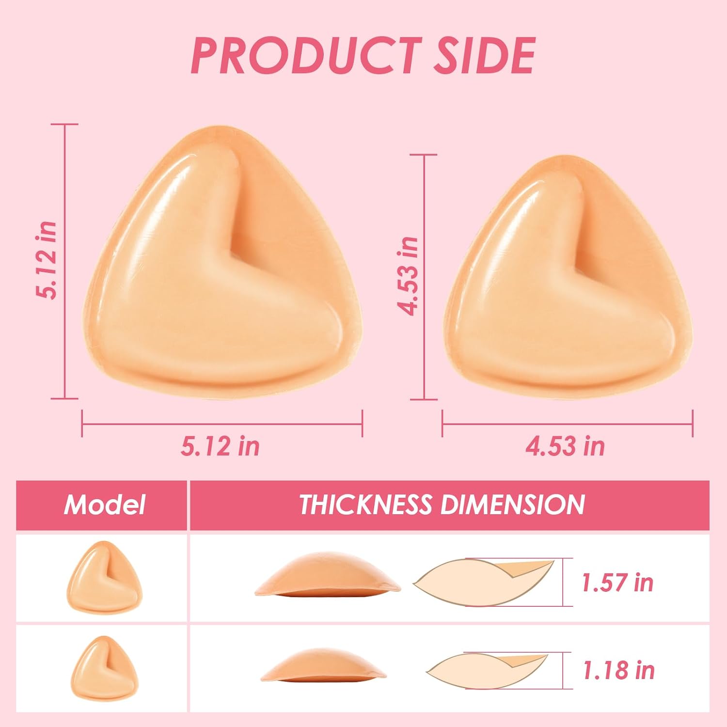 Boomba Invisible Lift Inserts Double-Sided Sticky Bra Ultra Push Up Bra Inserts Suitable for Different Occasions - Image 6