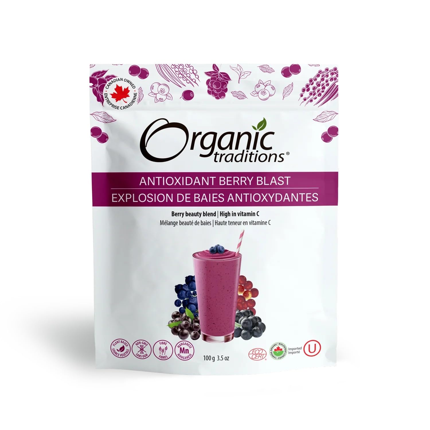 Antioxidant Berry Blast Mix | Blend Of Delicious, Low-Glycemic Antioxidant-Rich Superfruits | Best With Yougart, Juise, Smoothies, Cereals | No Added Sweeteners | 100 Grams