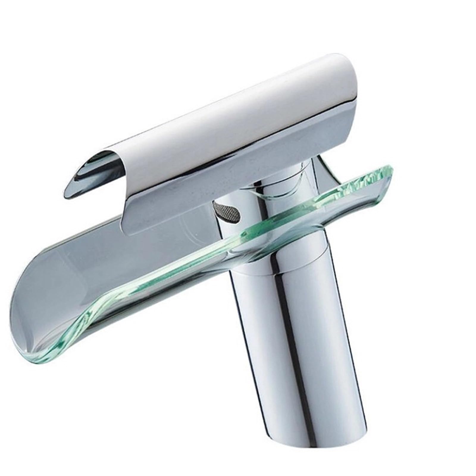Mkyyioed Color2 Bathroom Taps Bathroom Basin Faucet Glass Sink Torneira Hot And Cold Water Mixer Taps Waterfall With Short High(Color2)