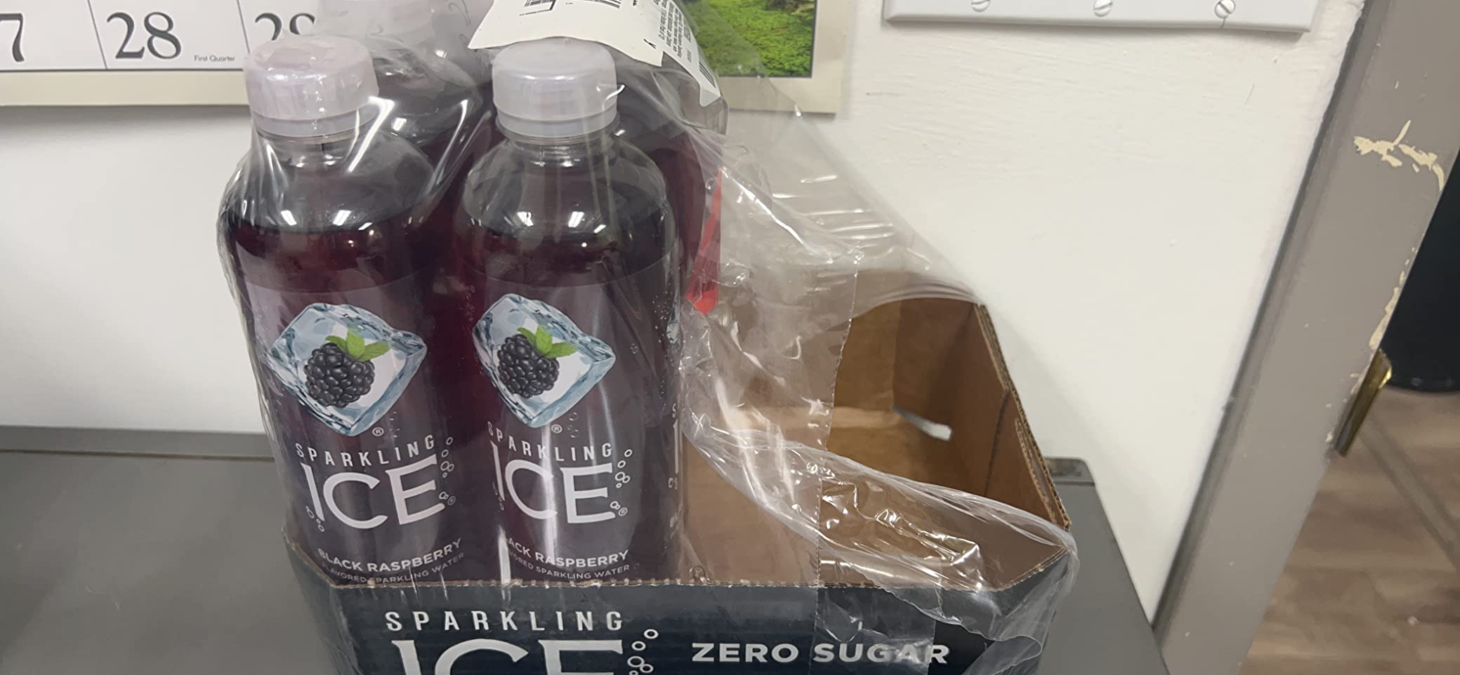 Sparkling ICE, Black Raspberry Sparkling Water, Zero Sugar Flavored Water, with Vitamins and Antioxidants, Low Calorie Beverage, 17 fl oz Bottles (Pack of 12) photo review